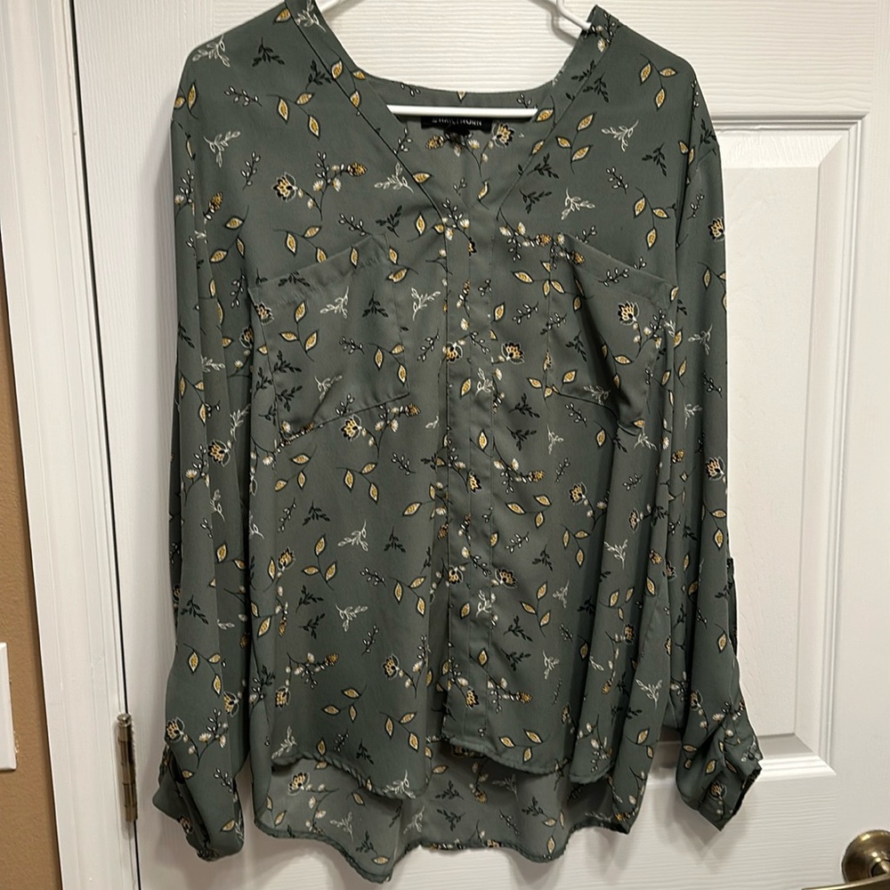 Spring Blouse Green Long sleeved XL (Stitch Fix)